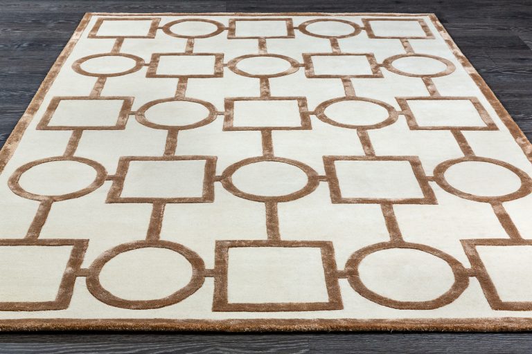 Ковёр ручной набивки (Индия), шерсть GEOMETRIC (TULSI EXPORTS)