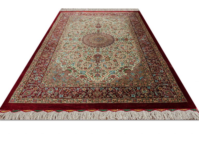 Ковёр ручной работы (Иран), шёлк QOM (MOURO INTERTRADE)