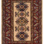 Ковёр ручной работы (Пакистан), шерсть KAZAK CLASSIC (MOURO INTERTRADE)  - 65x90x3 (IVR-RED(65X90)_KAZ/R/S/785-2-6-302IP218)