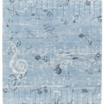 Ковёр ручной работы (Индия), шерсть MUSICAL (MOURO INTERTRADE)  - 246x305x6 (LYRICS MT/01-BLU_MUSI/R/750-2-890-268U17L_)