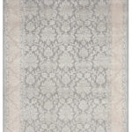 Ковёр ручной работы (Индия), шерсть KING OF AGRA (RAJPUT CARPETS)  - 69x138x8 (RAJ14_R_RO45-GRY-CRE)