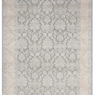 Ковёр ручной работы (Индия), шерсть KING OF AGRA (RAJPUT CARPETS)  - 293x390x8 (RAJ14_R_RO45-GRY-CRE)