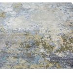 Индийский ковёр из шерсти и арт-шёлка — STORM — RN52WH-BEIGE-GREY