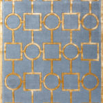 Ковёр ручной набивки (Индия), шерсть GEOMETRIC (TULSI)  - 245x345x10 (GMTR_RN_G1-COLOR2)