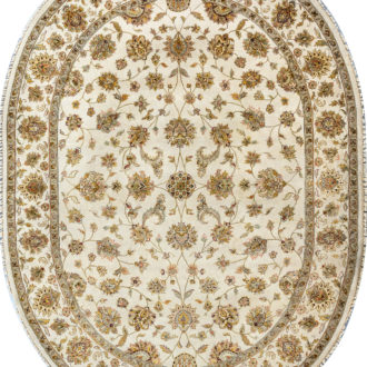 Ковёр ручной работы (Индия), шерсть PLATINUM (MOURO INTERTRADE)  - 170x247x8 (PLAT_R_AK1500-IVR-IVR(Oval))