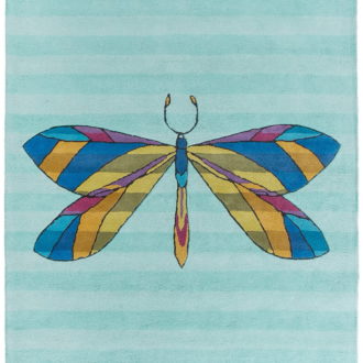 Индийский ковёр из хлопка - HAPPY DAY - HAP_RN_GNQ-0L-BLU-GRN - 170 x 240