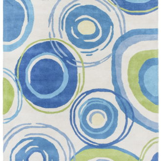 Ковёр ручной набивки (Индия), хлопок HAPPY DAY (MARWAR)  - 200x300x10 (HAP_RN_3BO-7L-AQU)