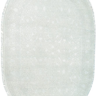 Ковёр ручной работы (Индия), шерсть KING OF AGRA (RAJPUT CARPETS)  - 201x298x8 (RAJ14_R_RO8-CRE-CRE(Oval))