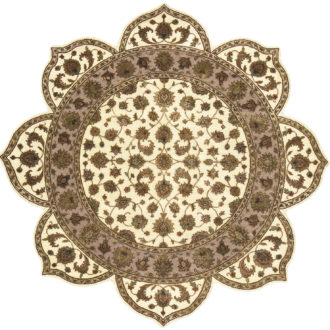 Ковёр ручной работы (Индия), шерсть PLATINUM (MOURO INTERTRADE)  - 194x194x10 (PLAT_R_AK1500-BIVR-FAW(Star))