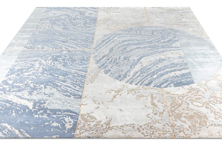 Индийский ковёр из арт-шёлка — MARBLE T