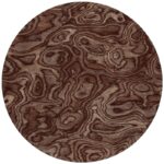 Ковёр - Beetle Grain Round Walnut - MOOOI - 350 x 350
