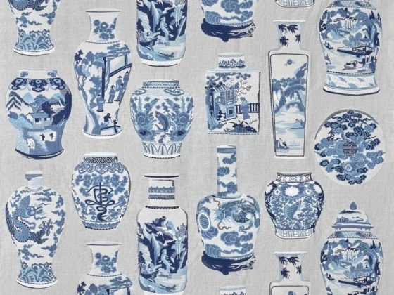 Ткань - Pierre Frey - Qinghua - F3806001 - Blue Porcelain