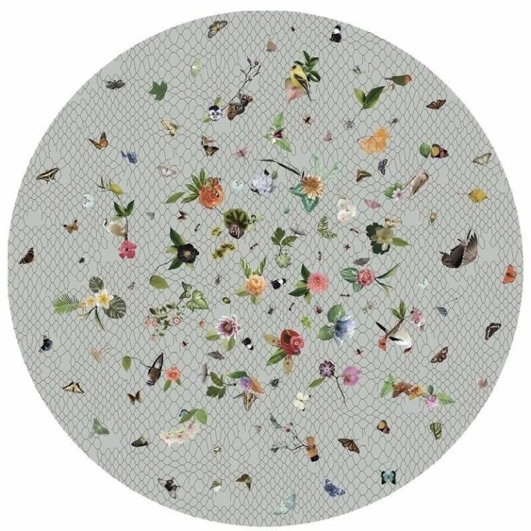 Ковёр — Garden of Eden round grey — MOOOI