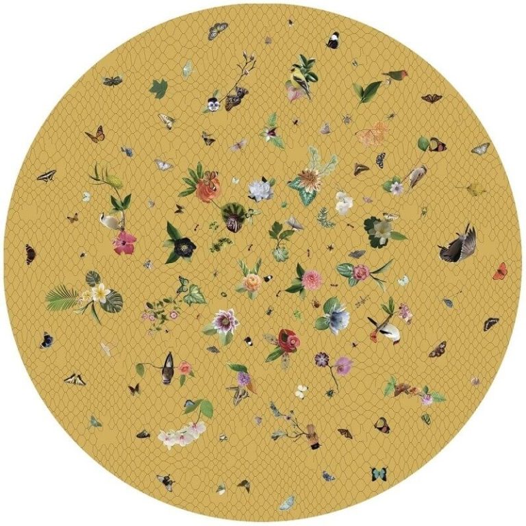 Ковёр — Garden of Eden round yellow — MOOOI