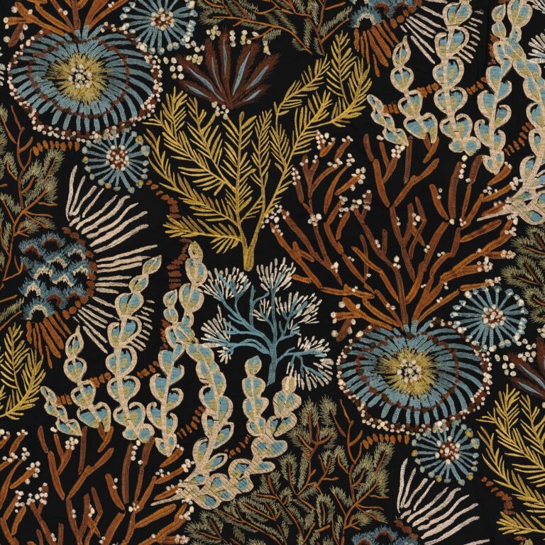 Ткань Moana — Bleu baltique kaki — Casamance — 45260234