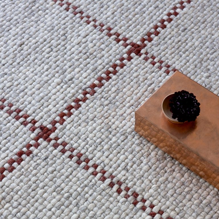 Ковёр Craft Matter Check Ash-Stone Red 049100 — Brink & Campman