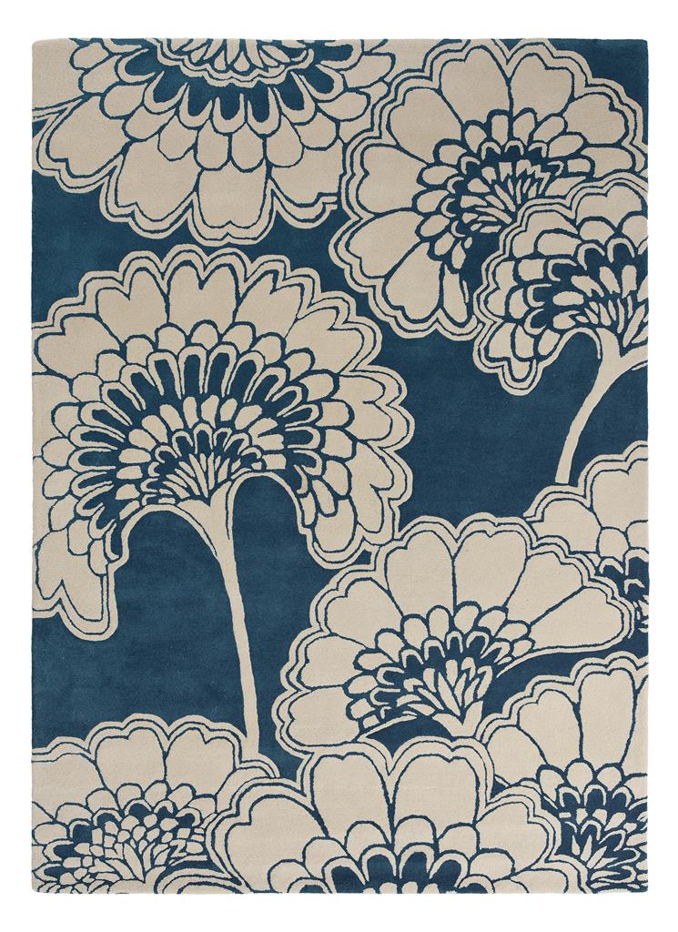 Ковёр Japanese Floral Midnight 039708 — Florence Broadhurst