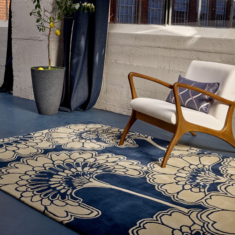 Ковёр Japanese Floral Midnight 039708 — Florence Broadhurst