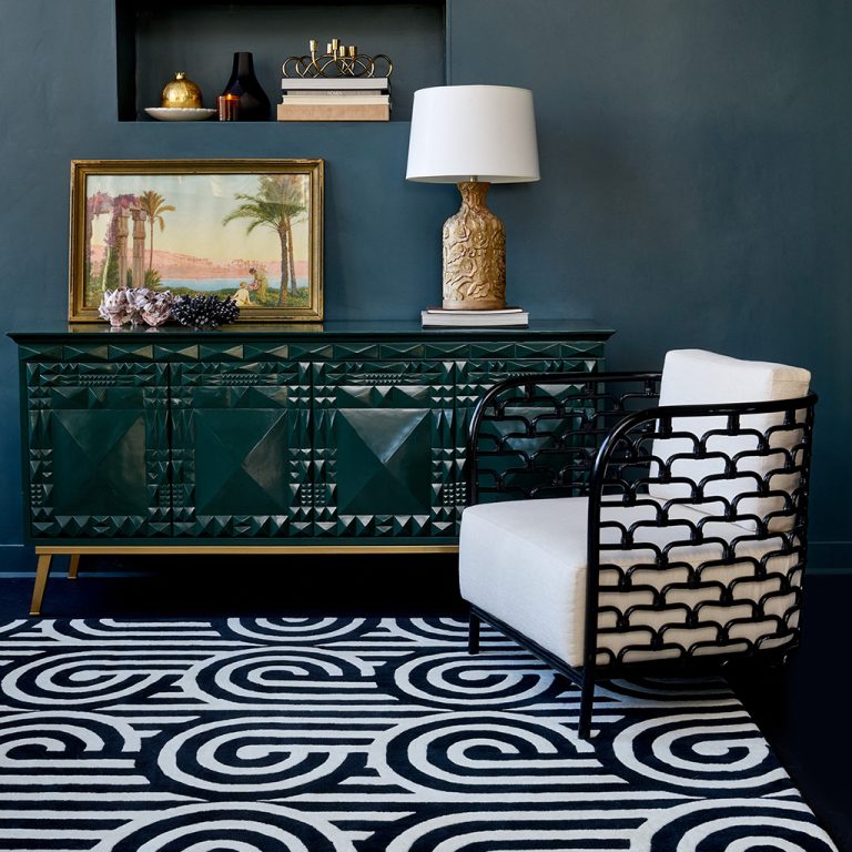 Ковёр Turnabouts Black 039205 — Florence Broadhurst