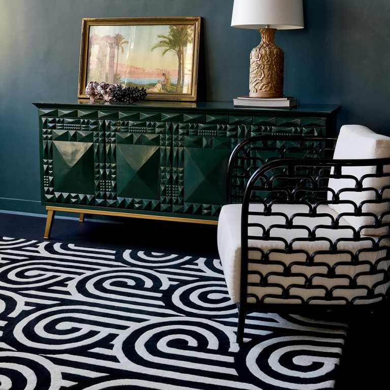Ковёр Turnabouts Black 039205 — Florence Broadhurst