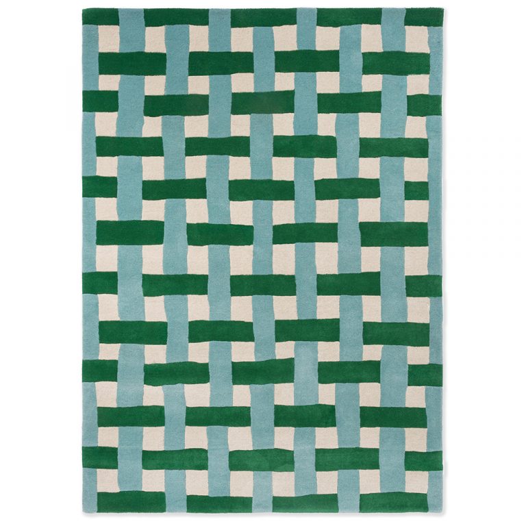 Ковёр Basket weave Emerald/Aquamarine 144107 — Harlequin