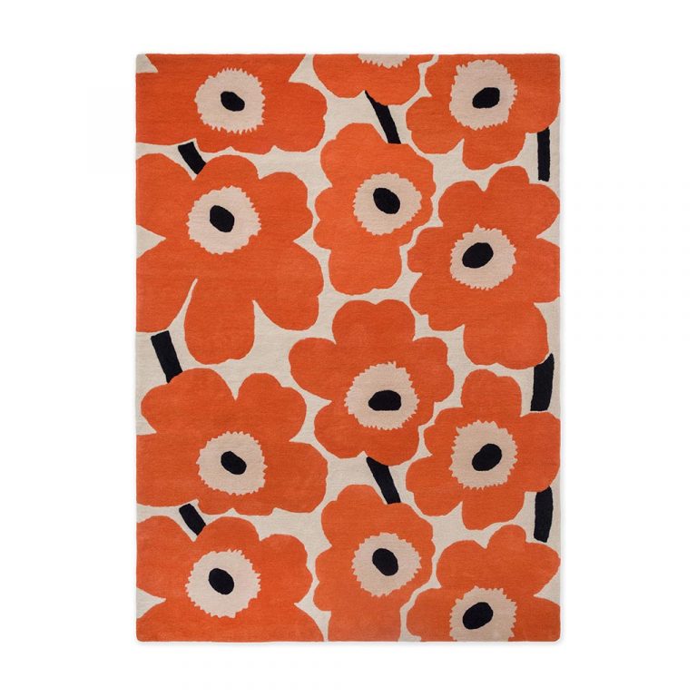 Ковёр Unikko Orange red 132403 — Marimekko