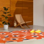 Ковёр Unikko Orange red 132403 — Marimekko