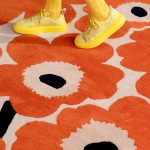 Ковёр Unikko Orange red 132403 — Marimekko