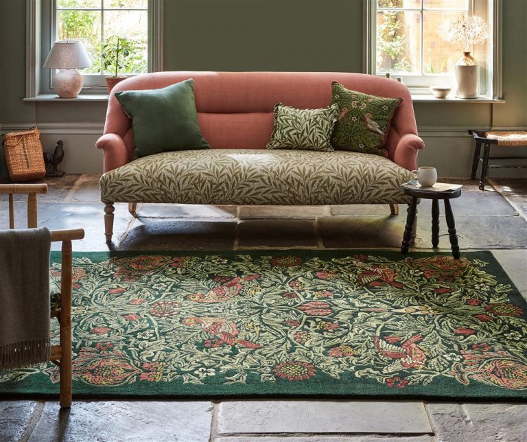 Ковёр Bird Thump Green 128307 — Morris & Co