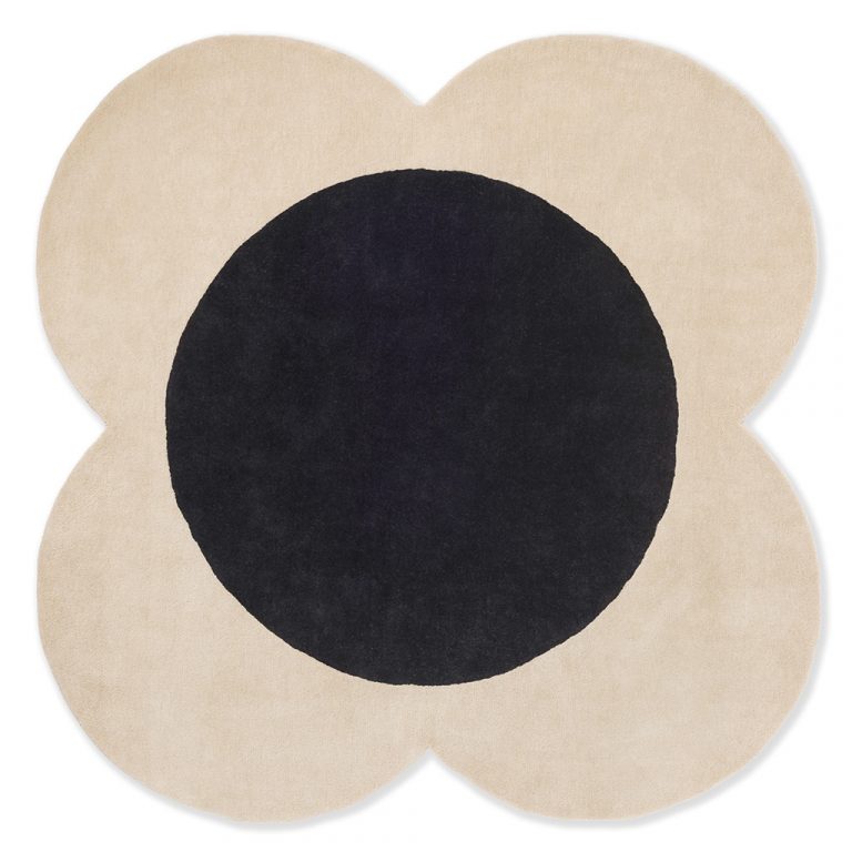 Ковёр Flower Spot Ecru/black 158409 — Orla Kiely