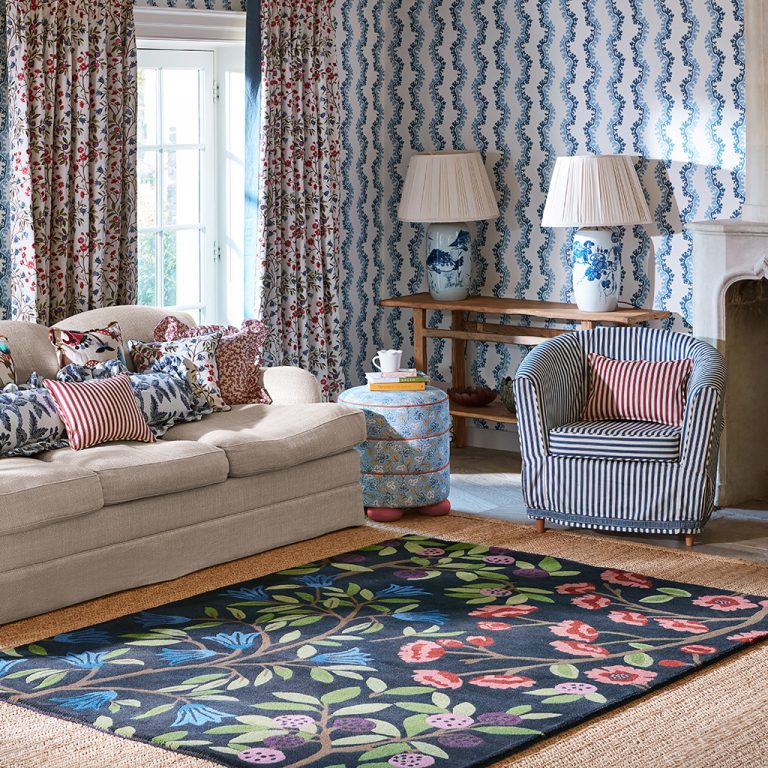 Ковёр Foraging Indigo 146618 — Sanderson