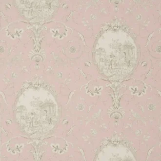 Обои - Braquenié - 
WALLPAPER LA FONTAINE Antique Rose - BP206002