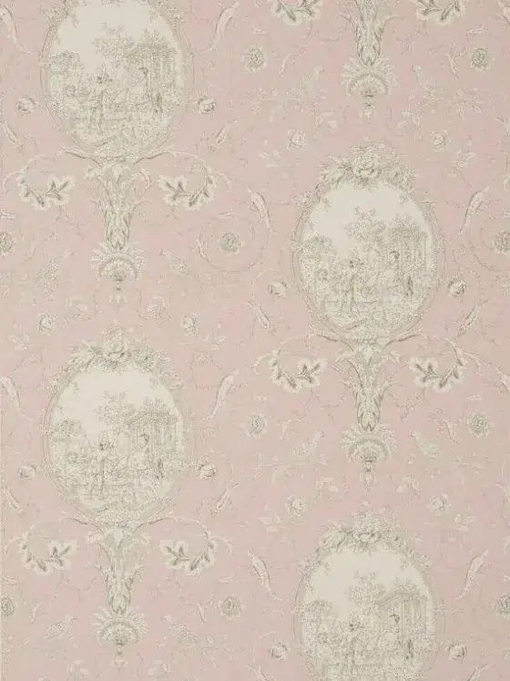 Обои - Braquenié -
WALLPAPER LA FONTAINE Antique Rose - BP206002