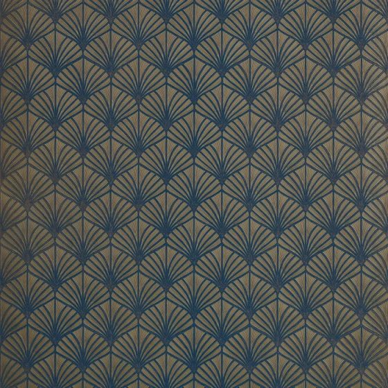 Обои - Casamance - Nereides Bleu roi/doré - 76651630