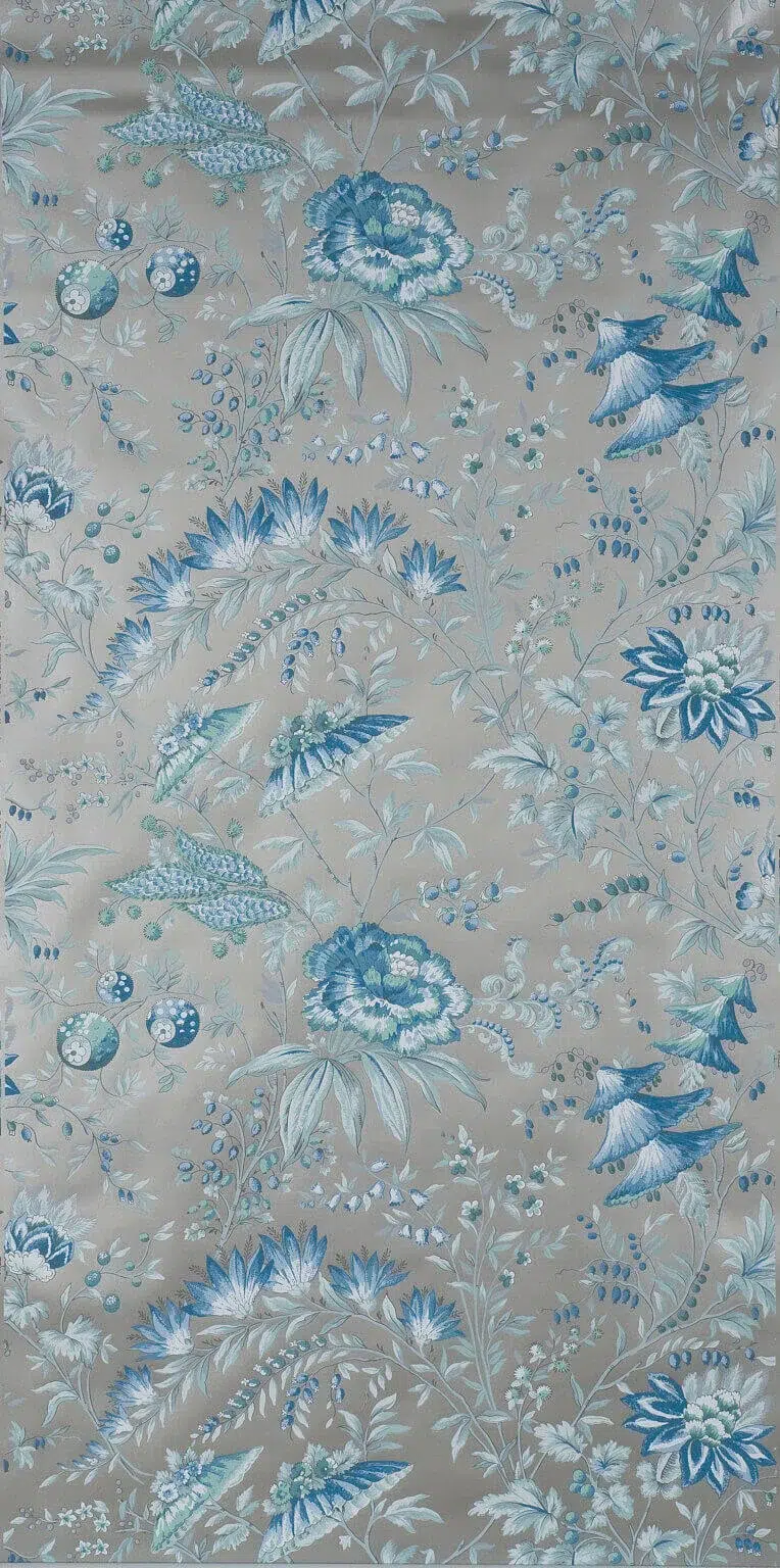 Обои — Boussac — WALLPAPER TARANTELLE Platinum Blue — W4697004