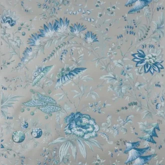Обои - Boussac - 
WALLPAPER TARANTELLE Platinum Blue - W4697004