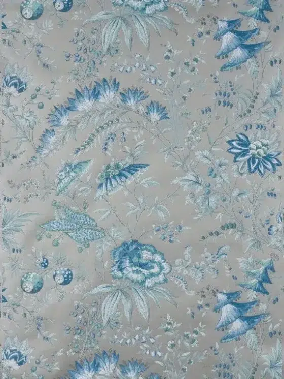 Обои - Boussac - 
WALLPAPER TARANTELLE Platinum Blue - W4697004