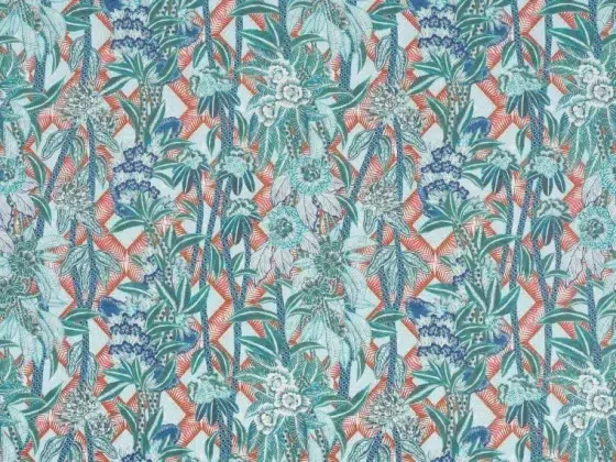 Обои - Pierre Frey - 
SWAHILI PETIT Turquoise - FP539004
