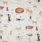 Обои — Pierre Frey — LES PETITS CHATS DE COLETTE Multicolore — FP807001