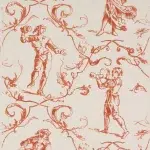 Обои — Pierre Frey — WALLPAPER SINTRA Tomate — FP181004