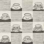 Обои - Pierre Frey - 
A L'HEURE DU THE Noir - FP968002