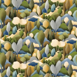 Обои - Casamance - Orée Kaki / ocre - 71330214