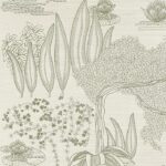 Обои - Casamance - Hasu Ivoire vert de gris - 71360338