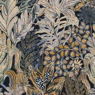 Обои - Casamance - Borrommee Marine/vert - A74320324