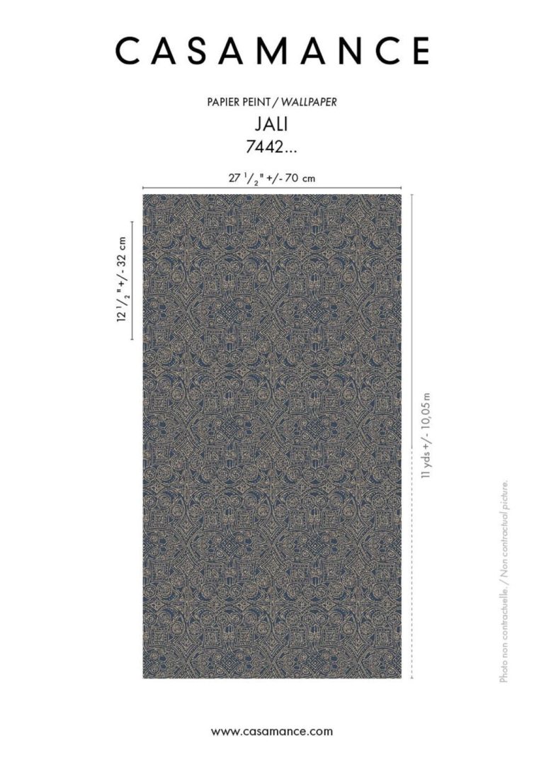Обои — Casamance — Jali Bleu — 74420438
