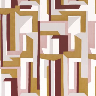 Обои - Casamance - Jazz Moutarde/blush - 74481556