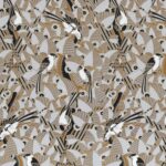 Обои - Casamance - Majoliques Sable/Métallisé - 74782978