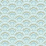 Обои - Casamance - Otto Céladon/Métallisé - 74821340