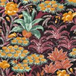 Обои - Casamance - Alba Noir/Grenat - 75080406