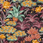 Обои — Casamance — Alba Noir/Grenat — 75080406